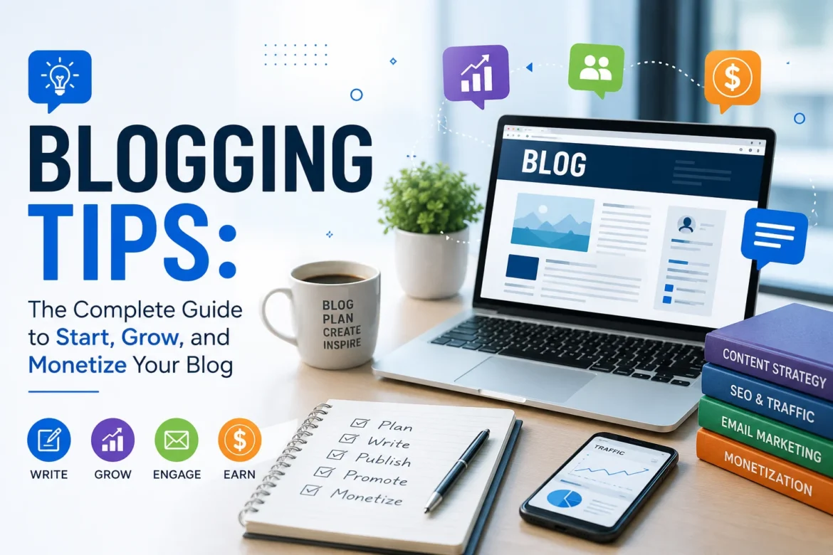 Blogging Tips: The Complete Guide to Start, Grow, and Monetize Your Blog